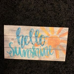 Hello sunshine wall art